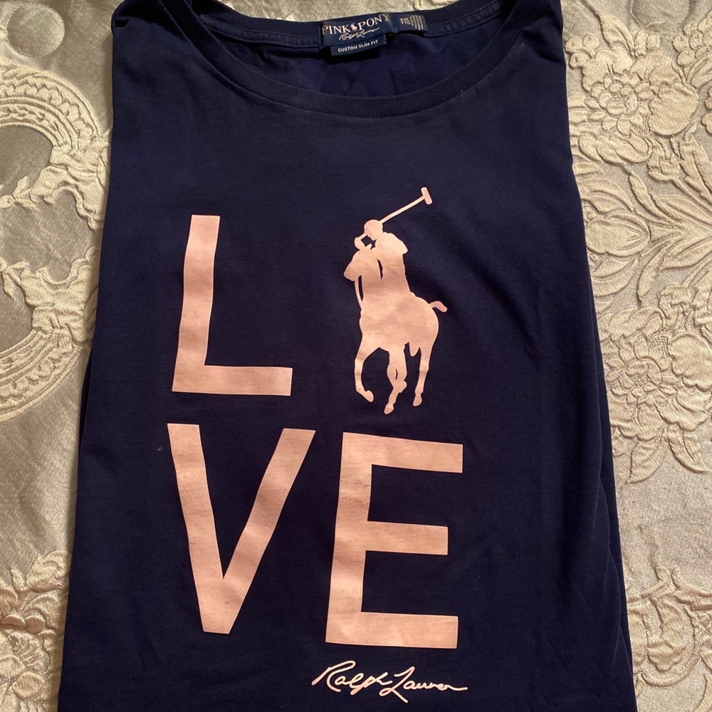 Ralph Lauren Pink Pony Navy XXL T-shirt